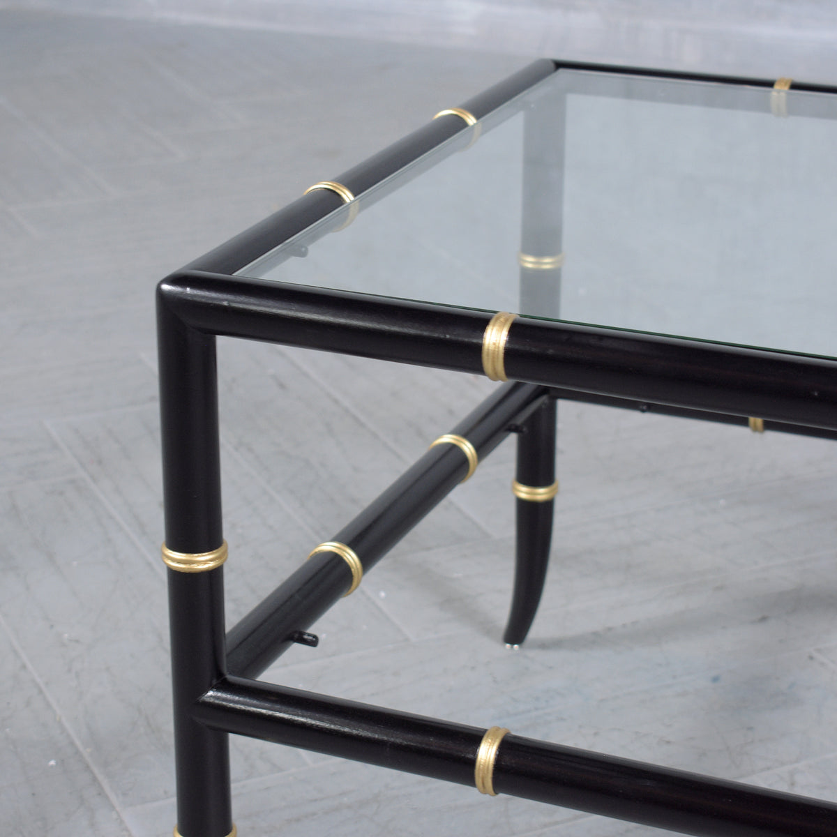 Vintage Bamboo Design End Tables