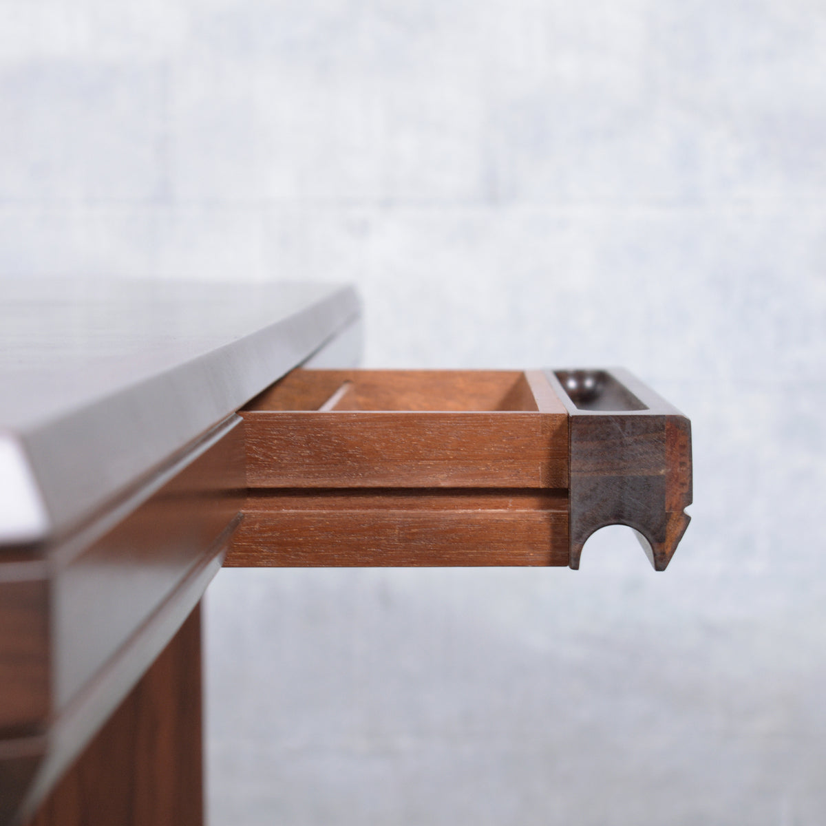Restored 1960s Rosewood Executive Desk with Satin Lacquer Finish