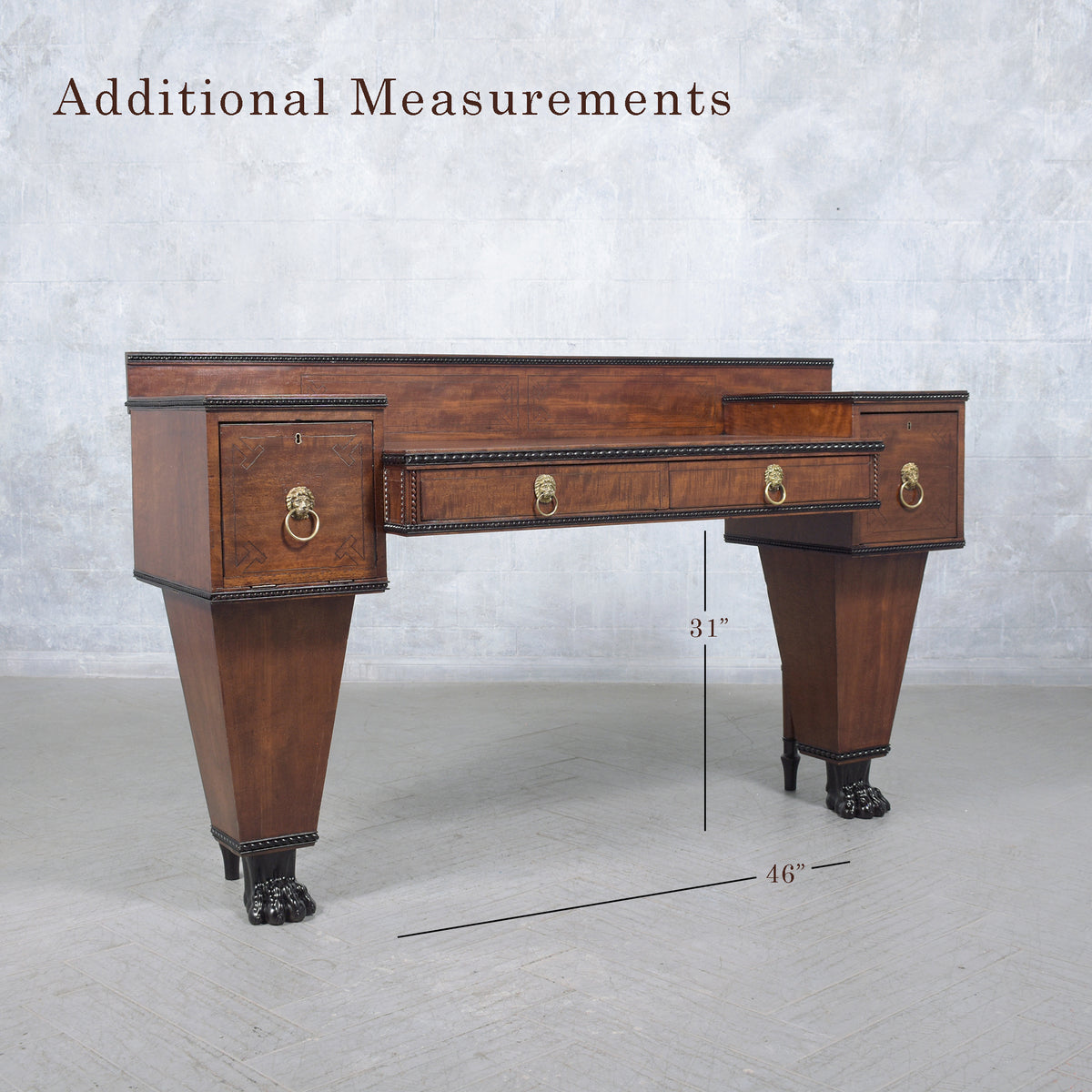 Antique English George IV Mahogany Sideboard