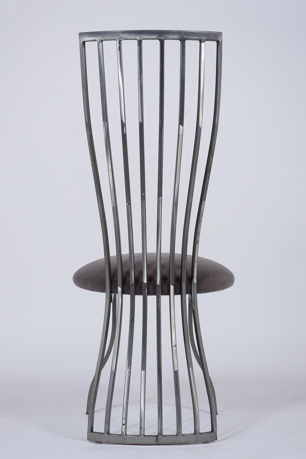 Set of Italian Steel Dining Chairs