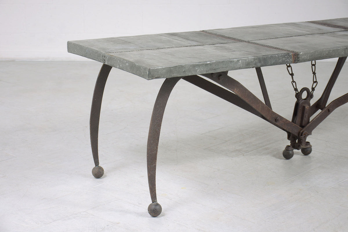 Rustic Iron Modern Coffee Table