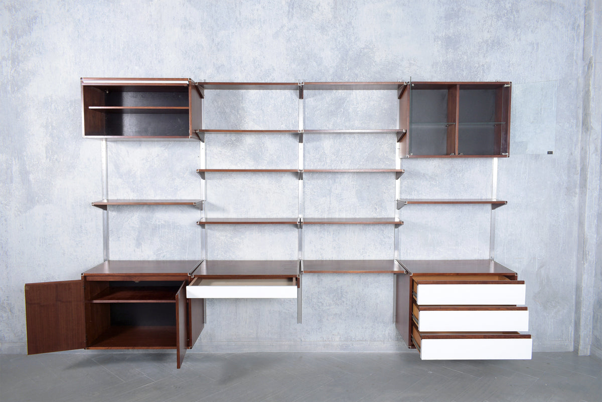 1960s Danish Modern Mahogany Bookshelf: Vintage Elegance Redefined