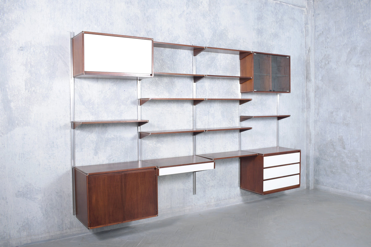 1960s Danish Modern Mahogany Bookshelf: Vintage Elegance Redefined