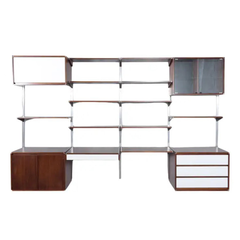 1960s Danish Modern Mahogany Bookshelf: Vintage Elegance Redefined