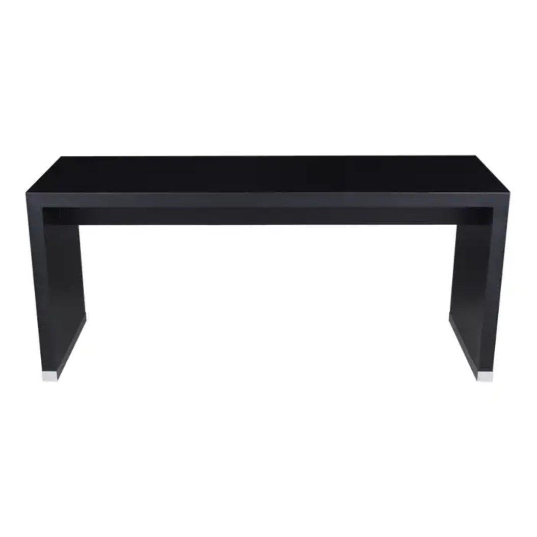 Restored Mid-Century Ebonized Modern Sofa Console