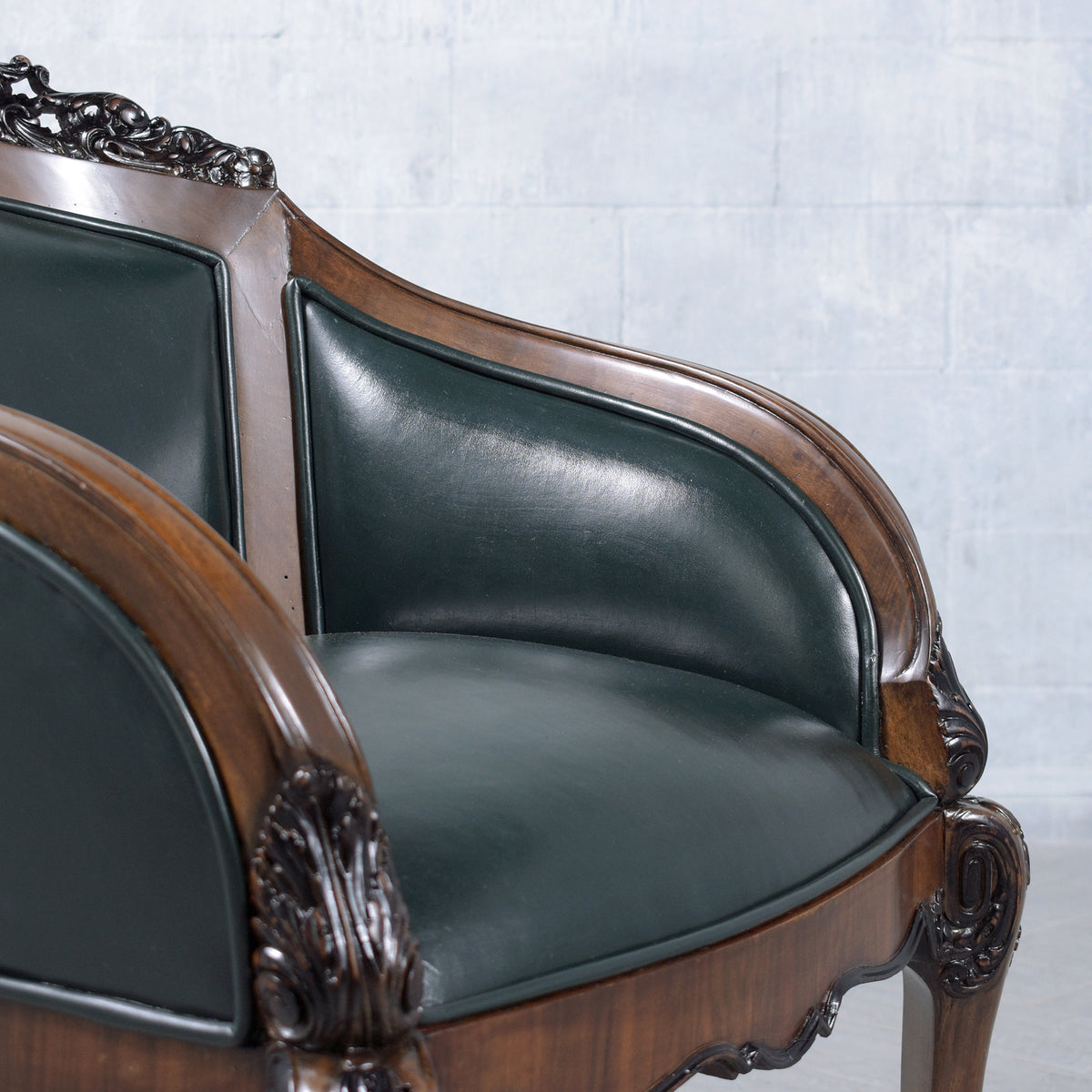 Restored 19th Century English Chinoiserie Bergères