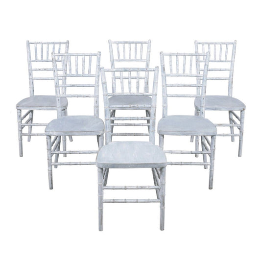 Vintage Chinese Chippendale Dining Chairs: Faux Bamboo Elegance Restored