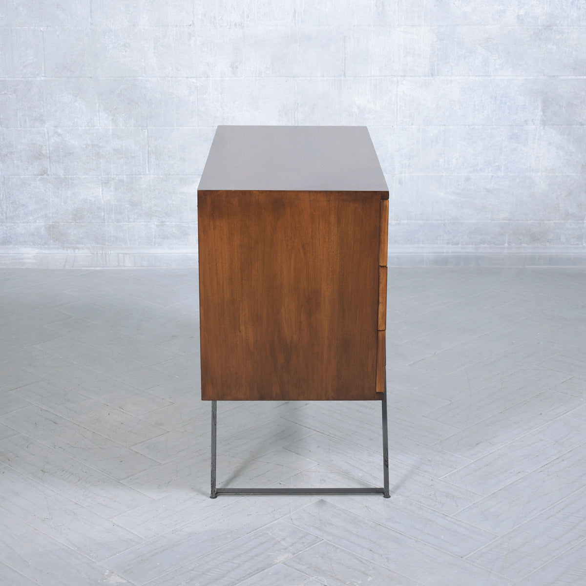 Vintage 1960s Mid-Century Modern Wood Chest of Drawers