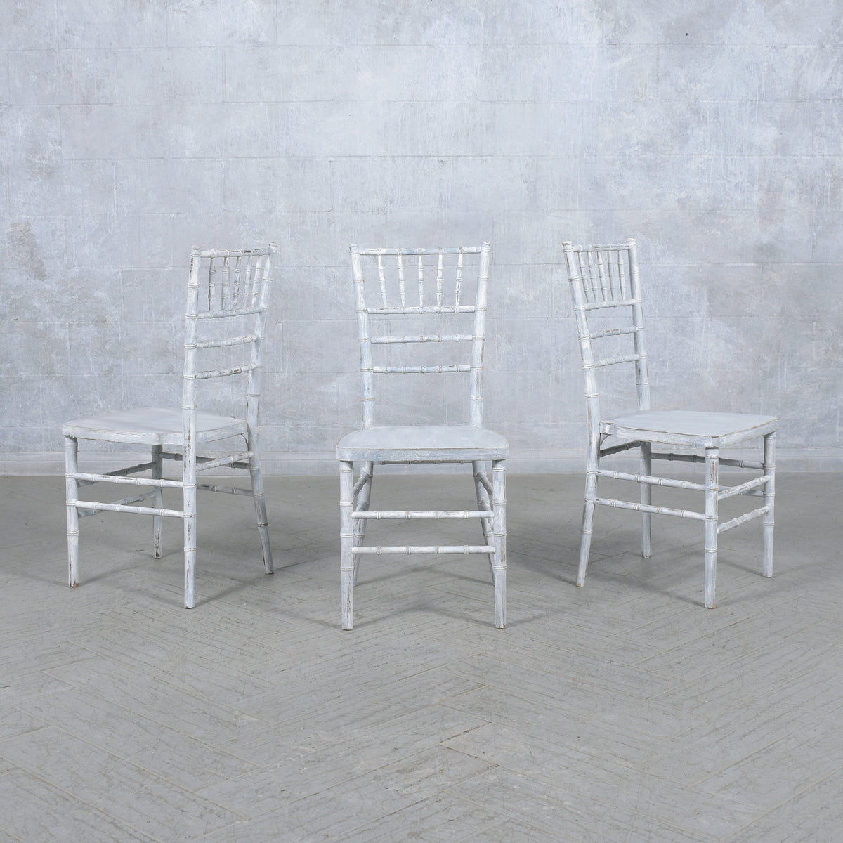 Vintage Chinese Chippendale Dining Chairs: Faux Bamboo Elegance Restored
