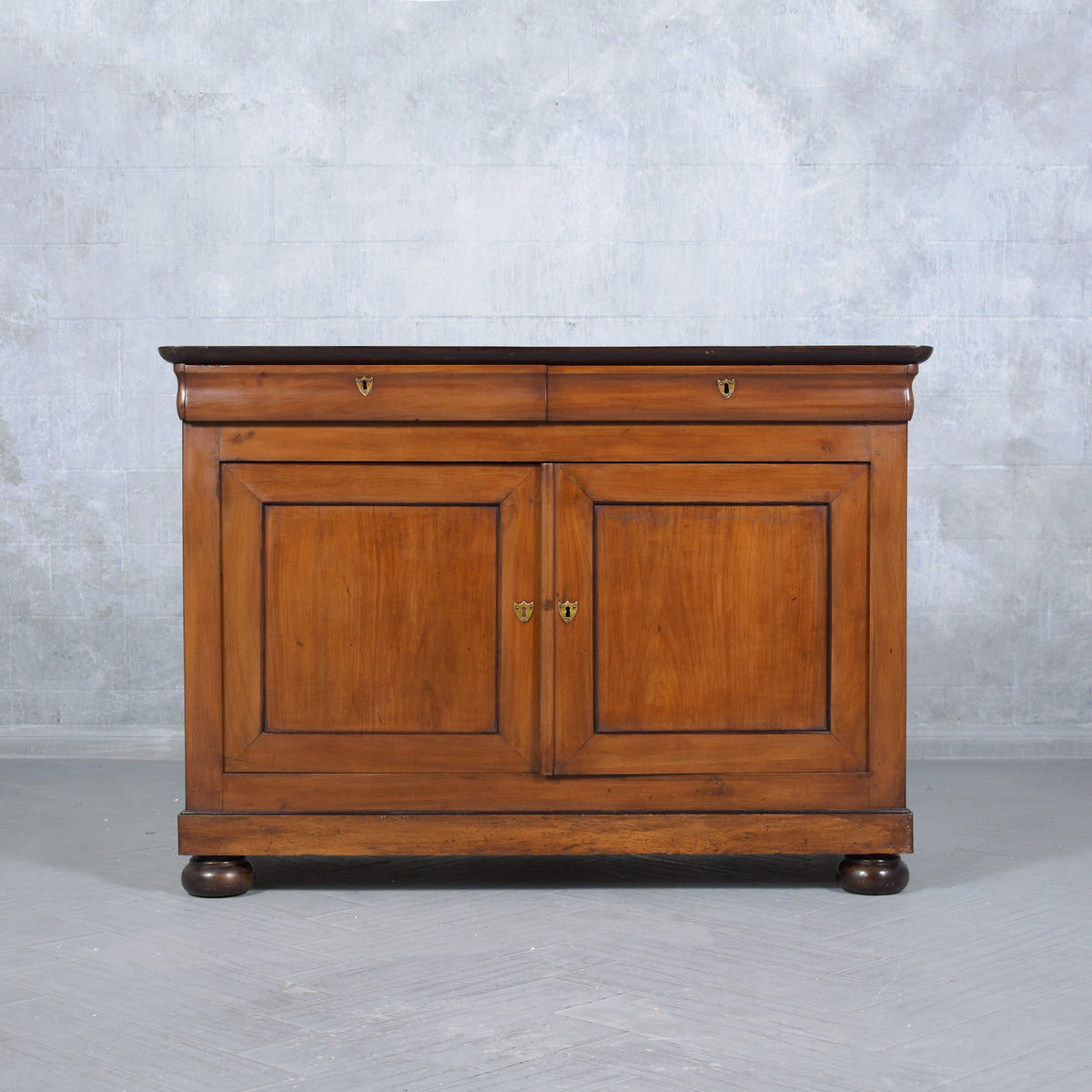19th-Century French Walnut Server