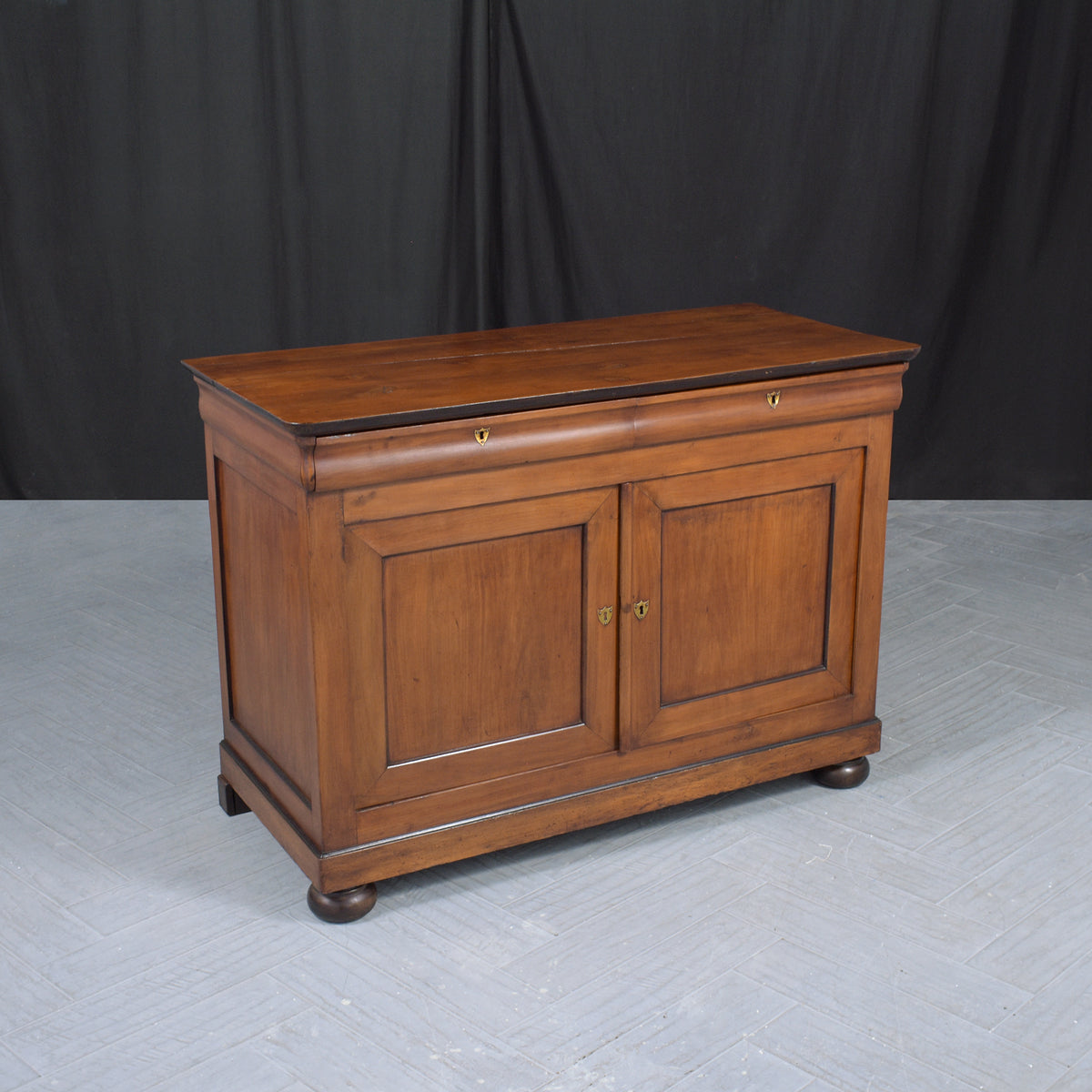 19th-Century French Walnut Server