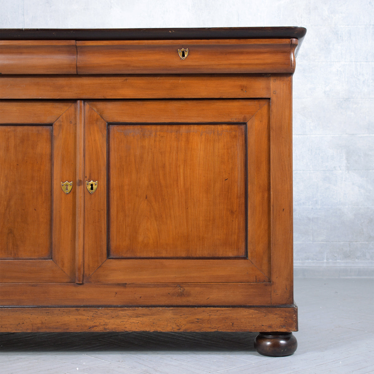 19th-Century French Walnut Server