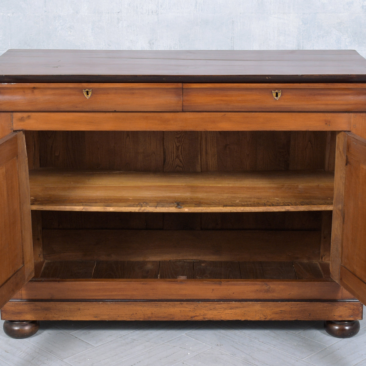 19th-Century French Walnut Server
