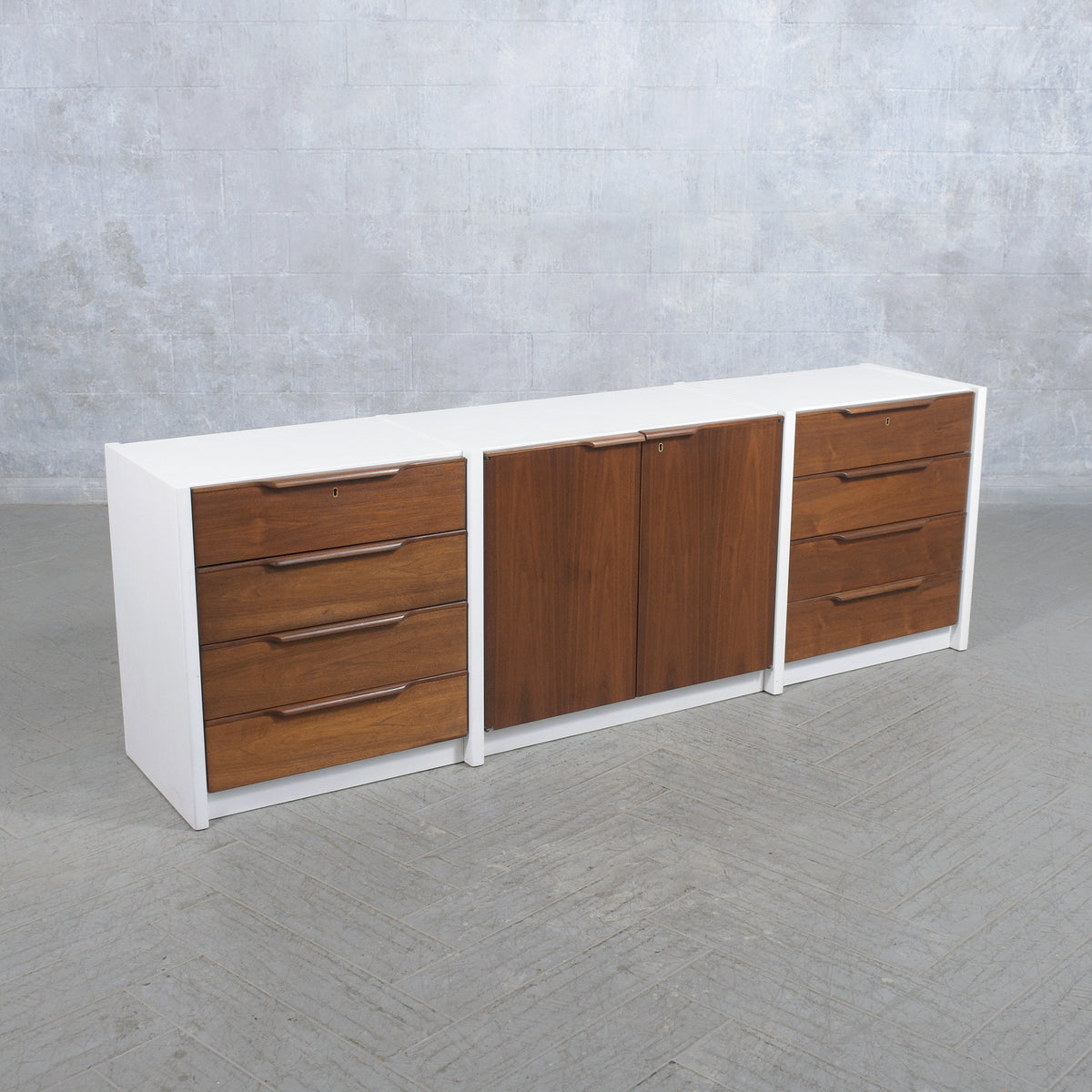 1960s Danish Executive Cabinet: Timeless Walnut Craftsmanship & Design