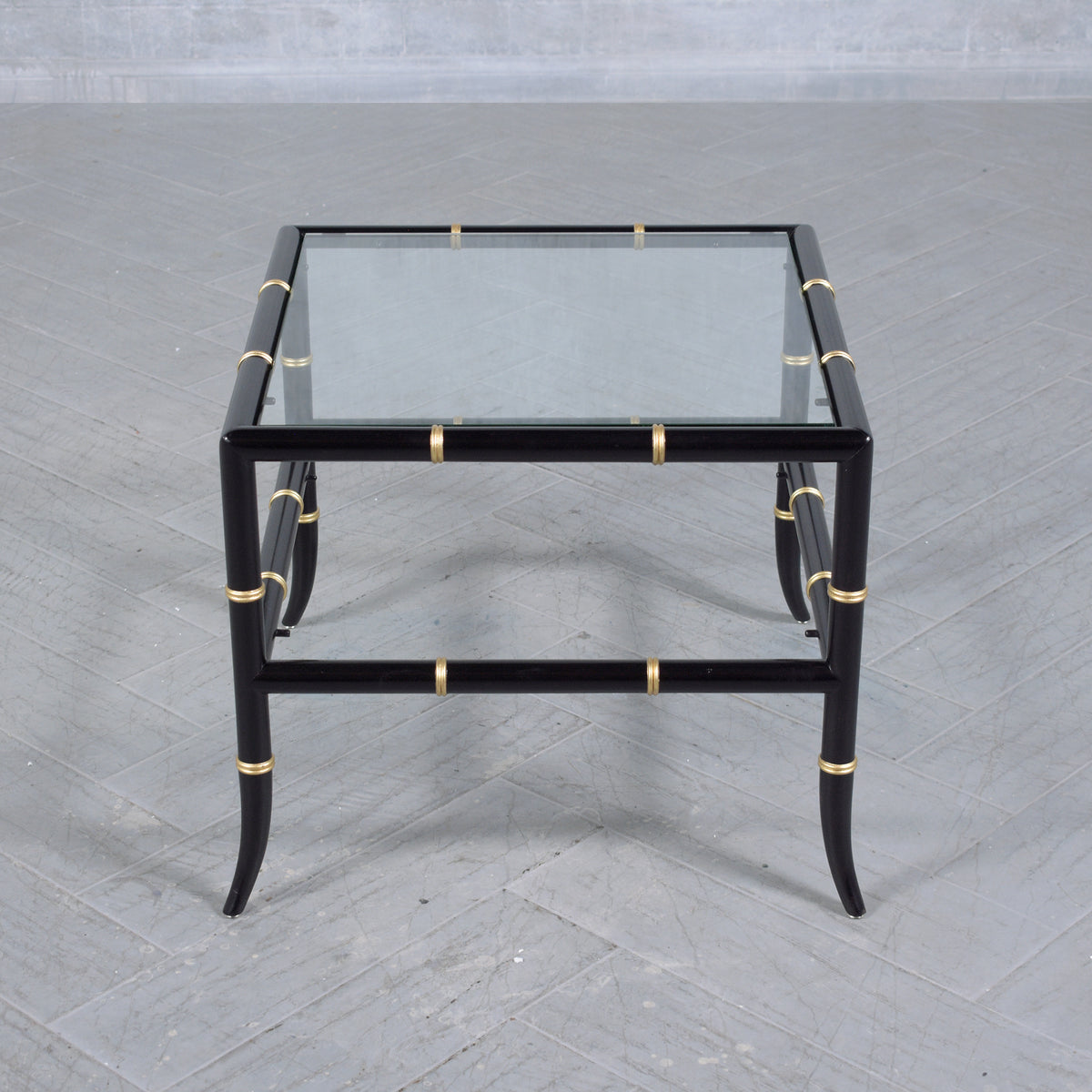 Vintage Bamboo Design End Tables