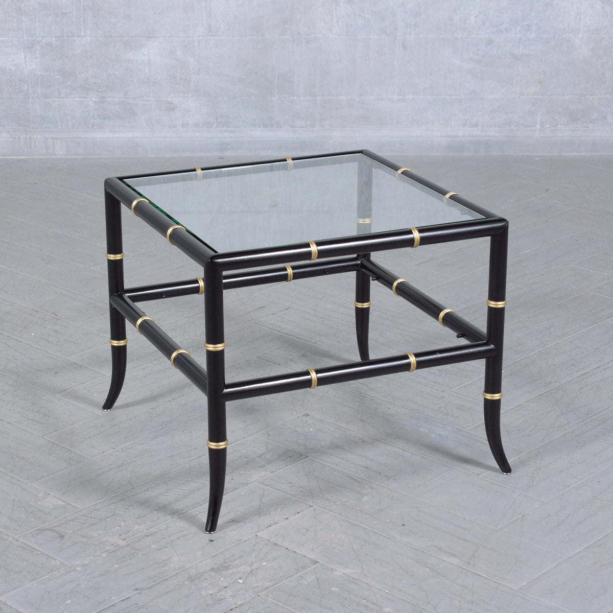 Vintage Bamboo Design End Tables