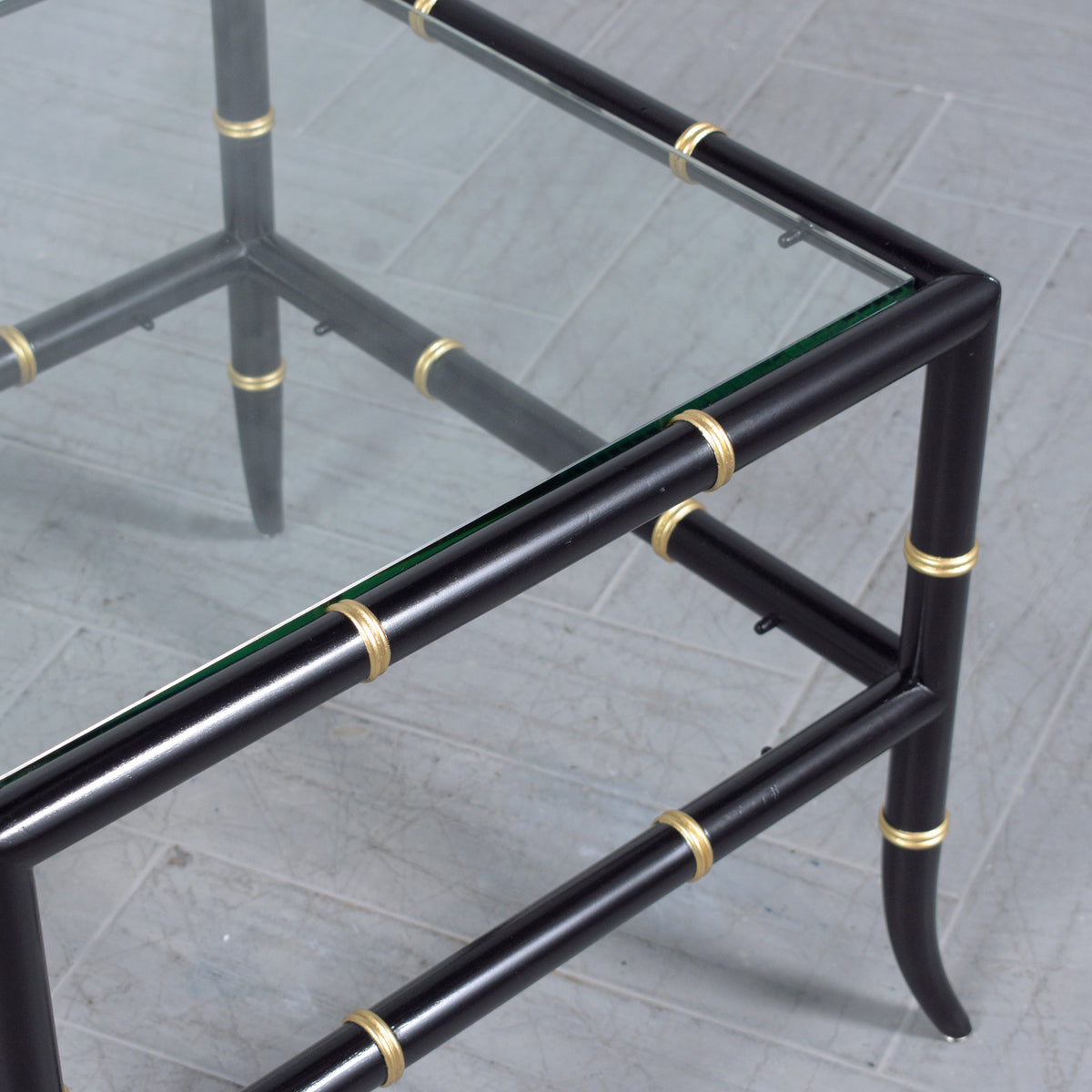 Vintage Bamboo Design End Tables