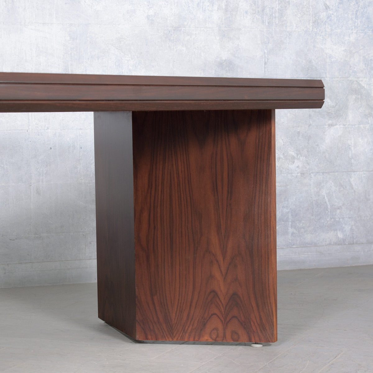 Restored 1960s Rosewood Executive Desk with Satin Lacquer Finish