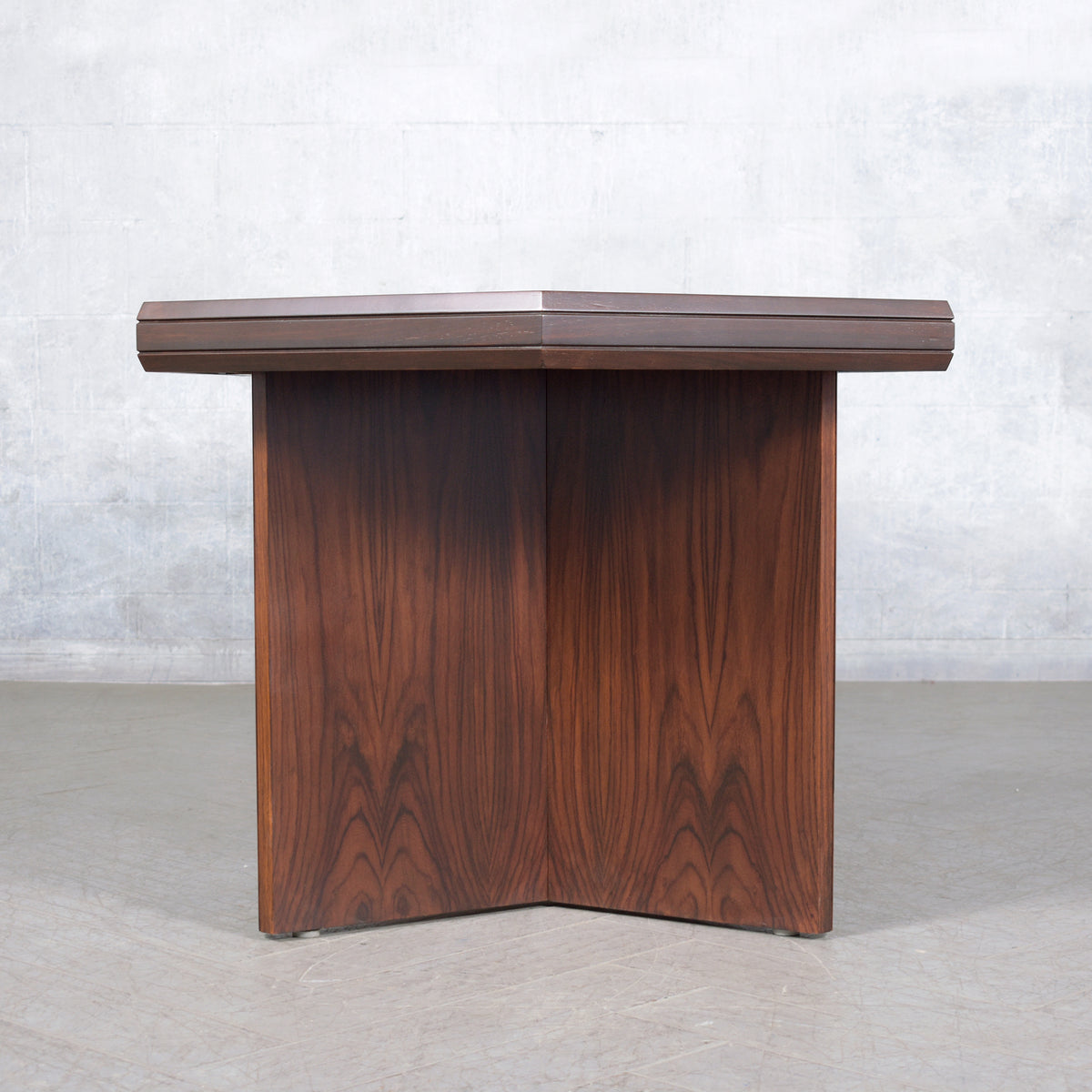 Restored 1960s Rosewood Executive Desk with Satin Lacquer Finish