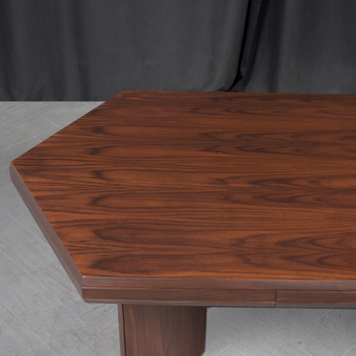 Restored 1960s Rosewood Executive Desk with Satin Lacquer Finish
