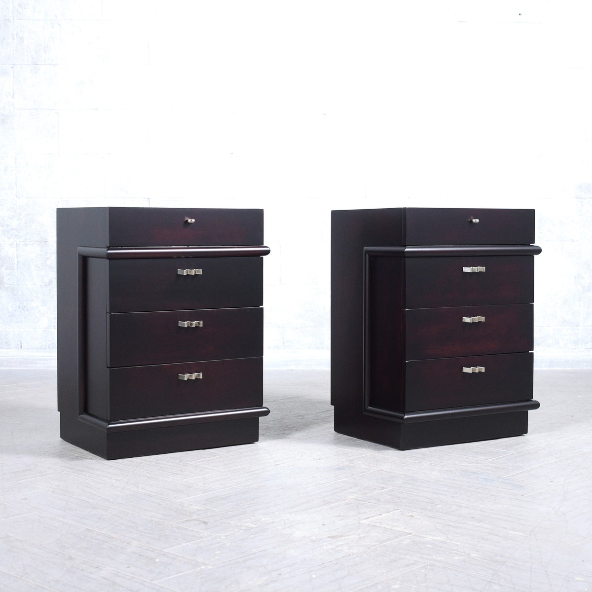 Restored Mid-Century Modern Nightstands by American of Martinsville