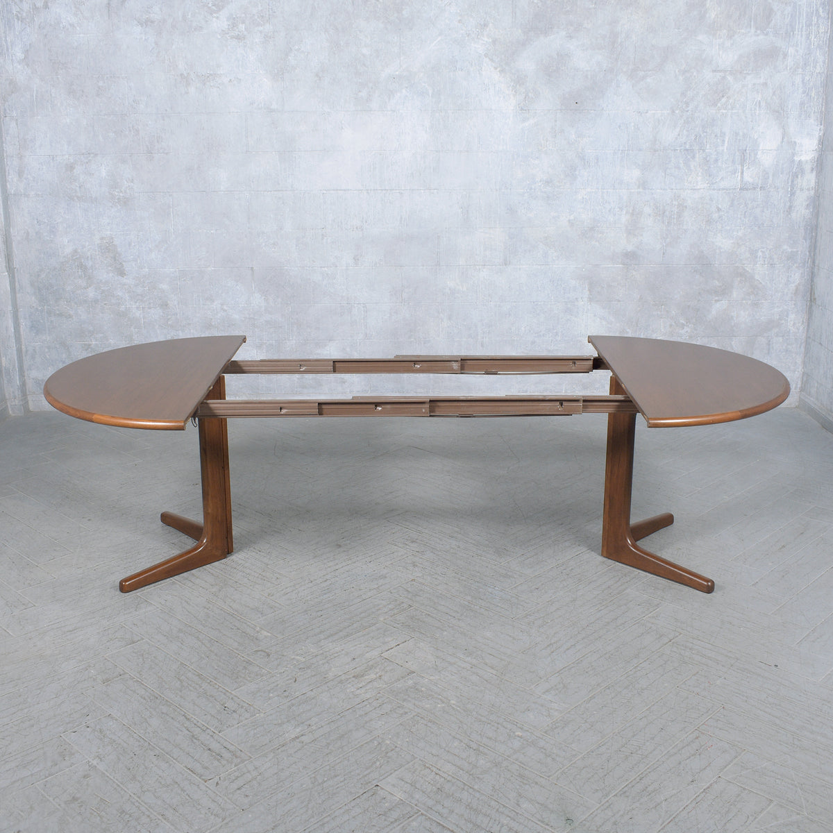 Vintage Danish Modern Teak Extendable Dining Table