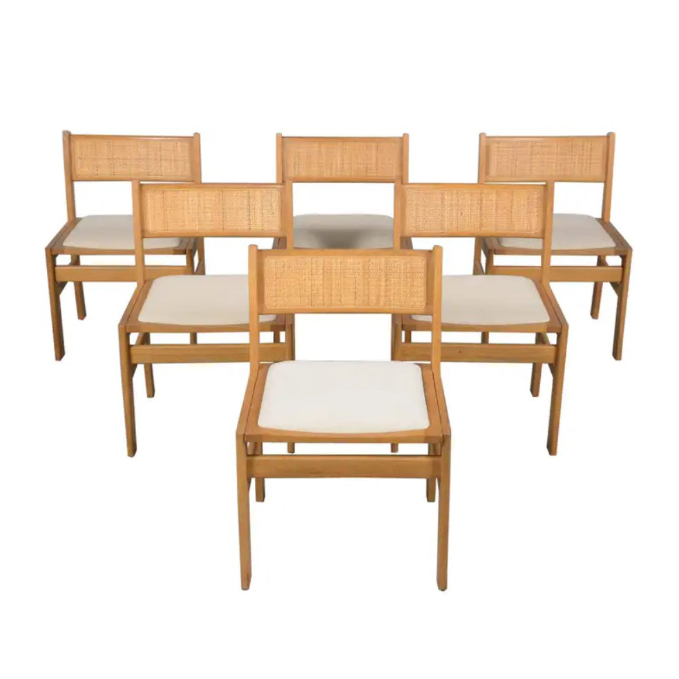 Set of Six Modern Danish Teak Dining Chairs: Mid-Century Elegance Restored