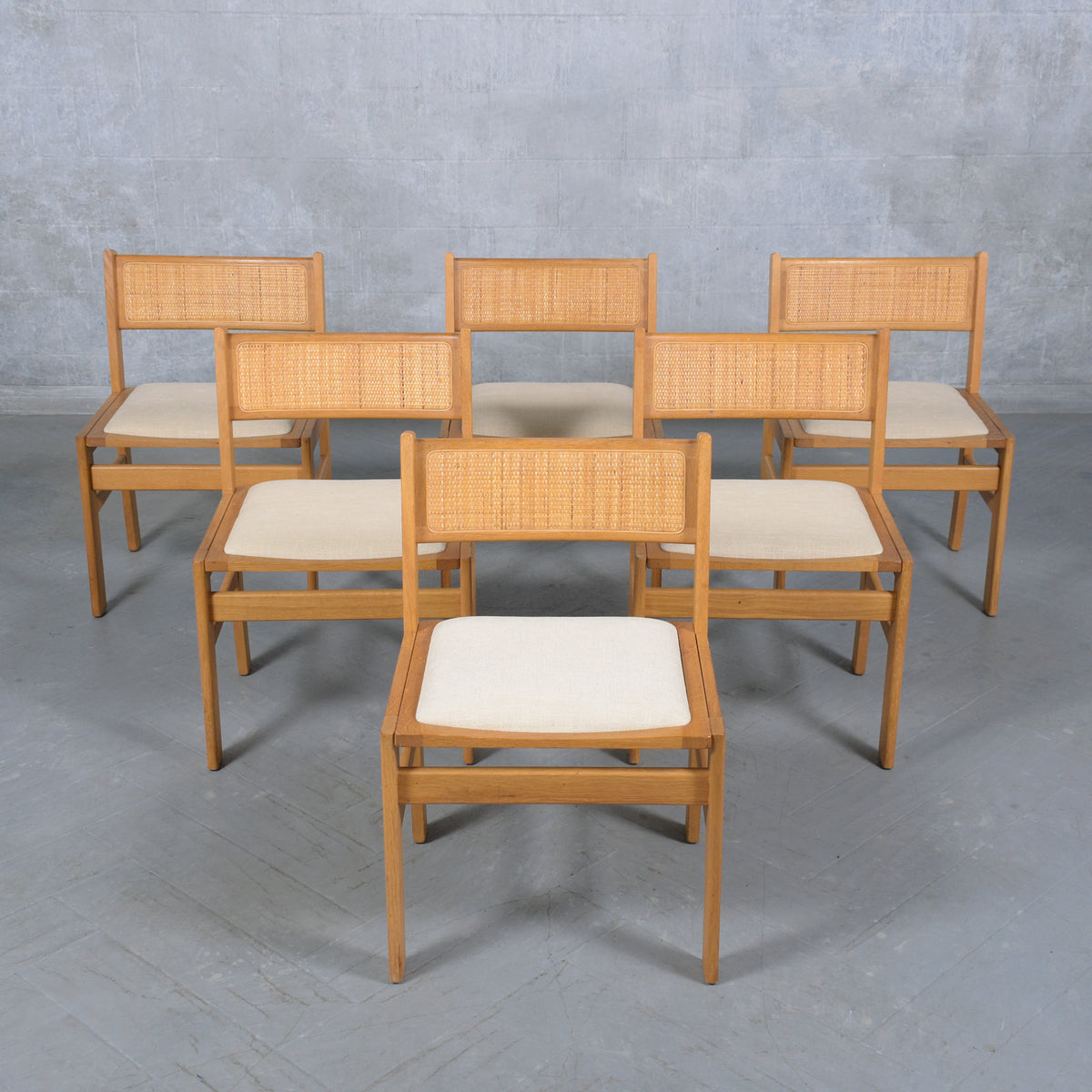 Set of Six Modern Danish Teak Dining Chairs: Mid-Century Elegance Restored