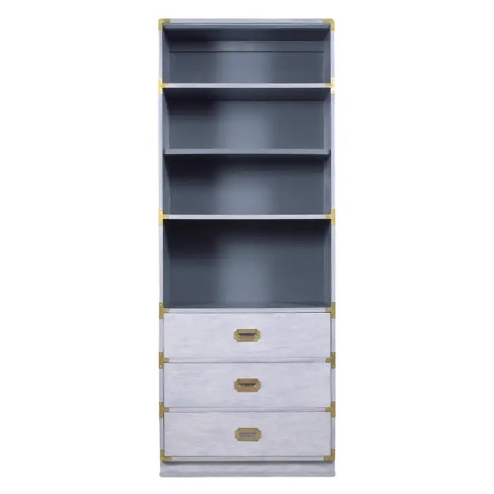 Stunning Vintage 1960s Campaign Style Bookshelf
