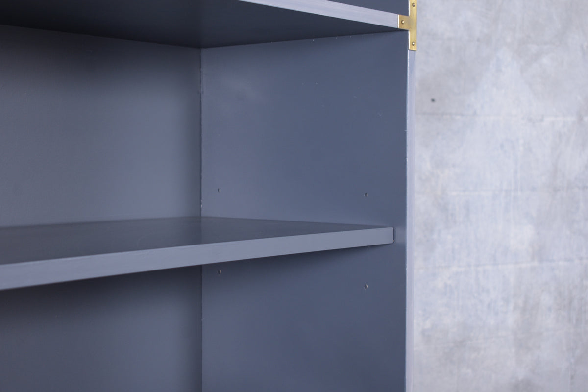 Stunning Vintage 1960s Campaign Style Bookshelf