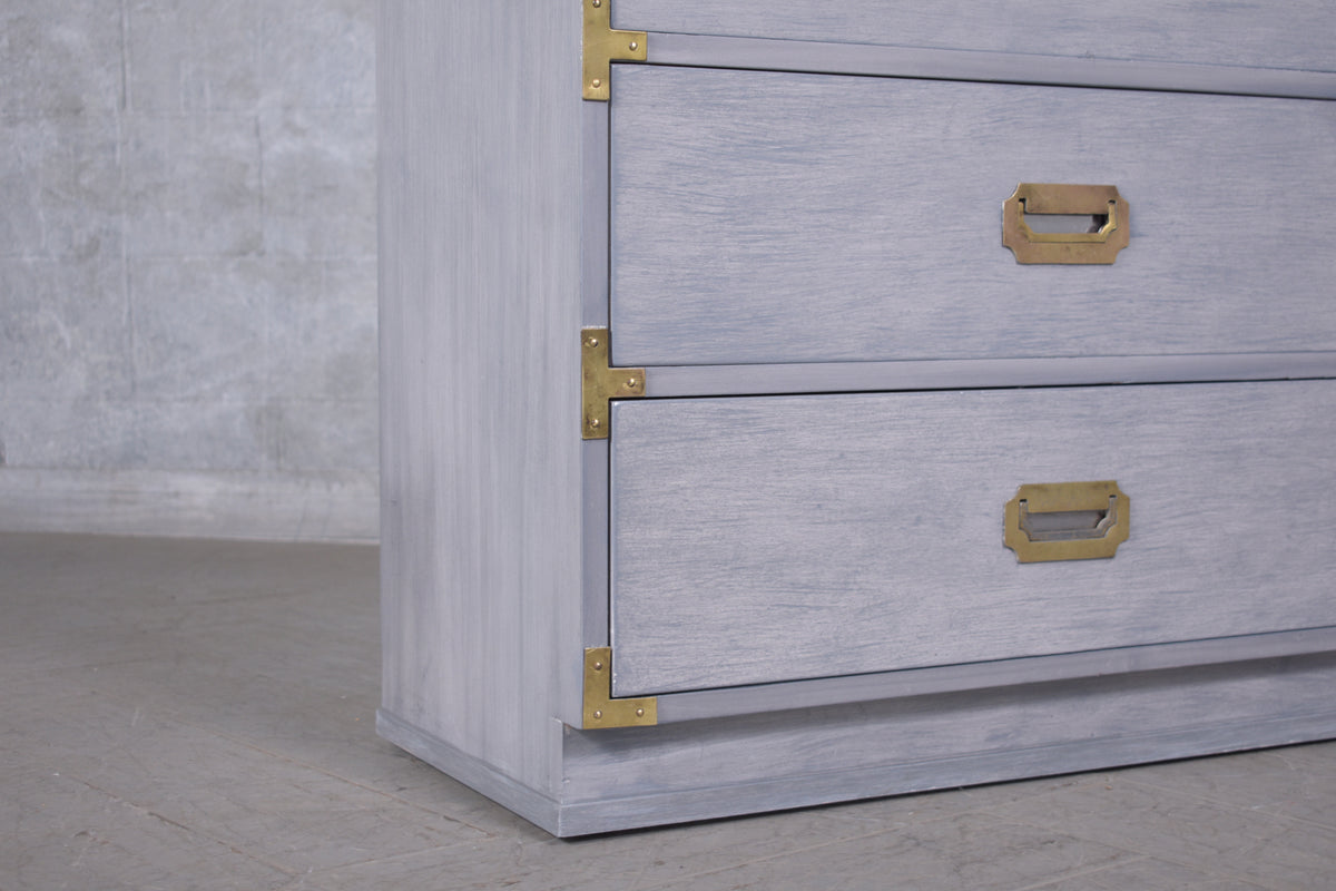 Stunning Vintage 1960s Campaign Style Bookshelf