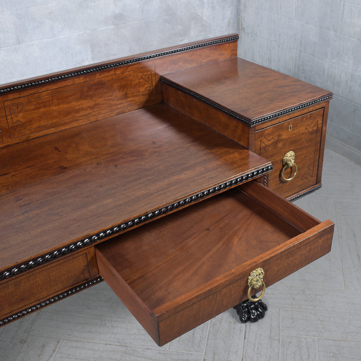 Antique English George IV Mahogany Sideboard