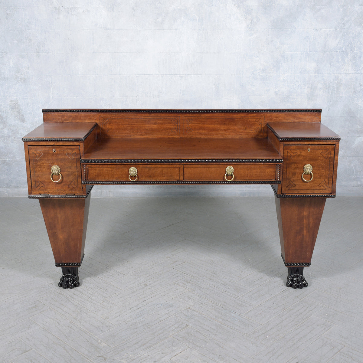 Antique English George IV Mahogany Sideboard