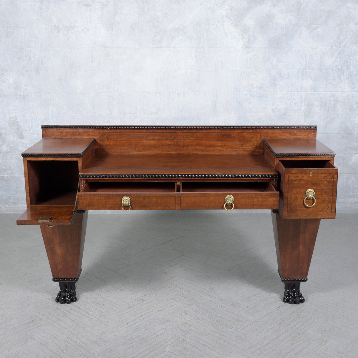 Antique English George IV Mahogany Sideboard