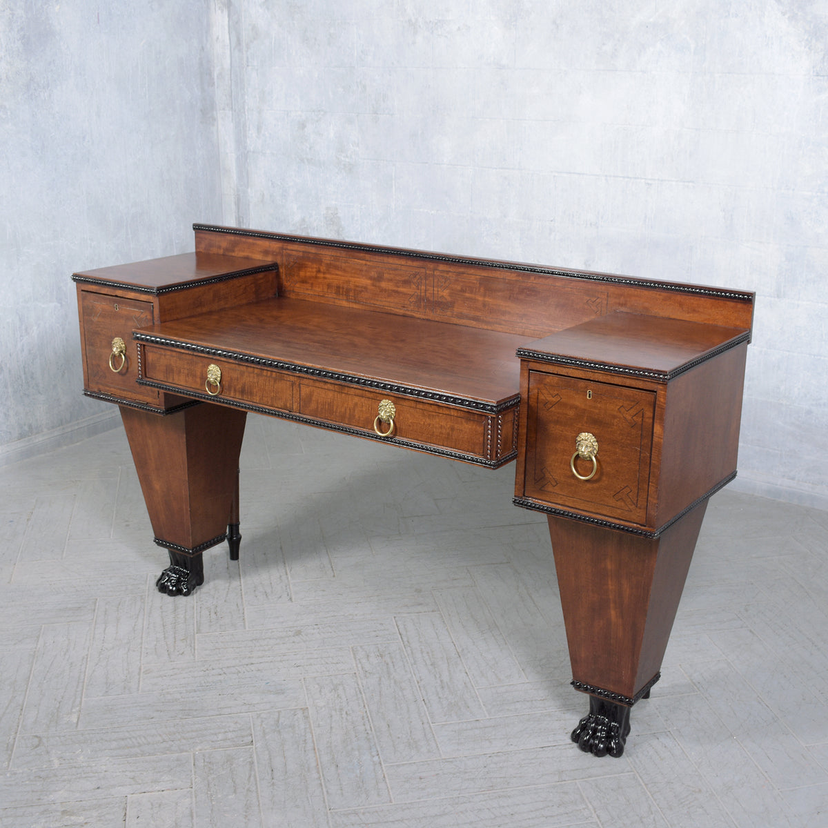 Antique English George IV Mahogany Sideboard