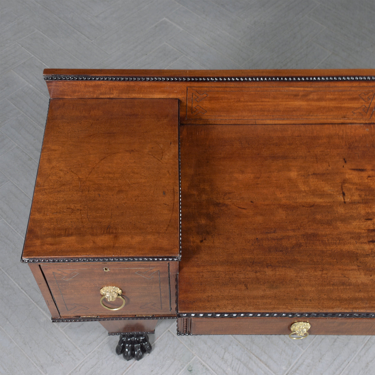 Antique English George IV Mahogany Sideboard