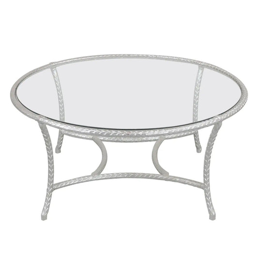 1960 Mid Century Round Metal Coffee Table