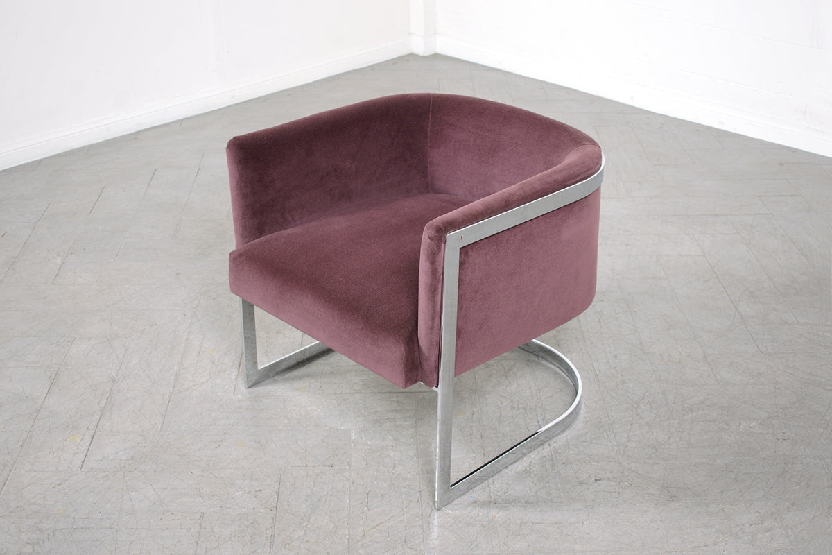 Restored 1970s Mid-Century Modern Lounge Chair