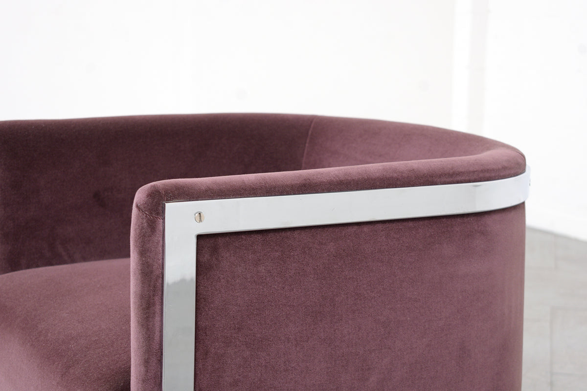 Restored 1970s Mid-Century Modern Lounge Chair