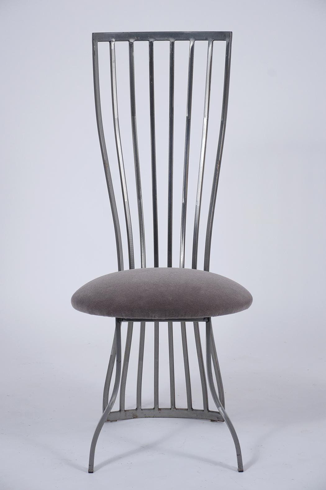 Set of Italian Steel Dining Chairs