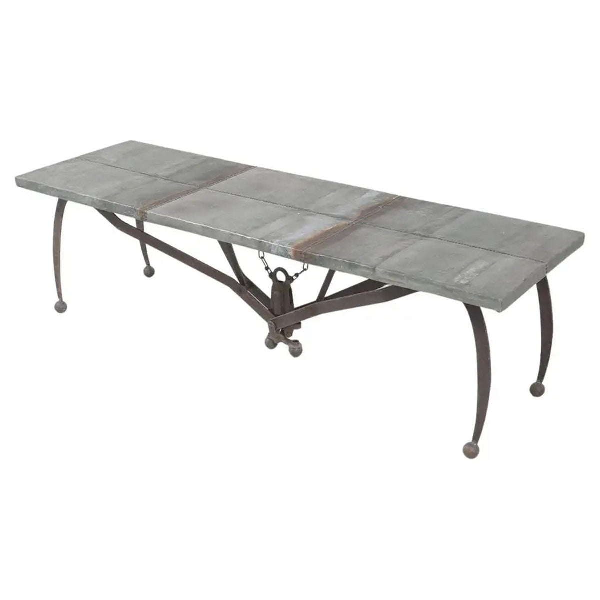 Rustic Iron Modern Coffee Table