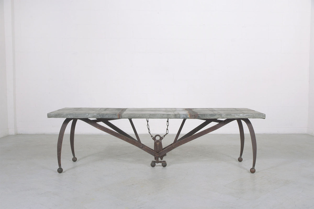 Rustic Iron Modern Coffee Table