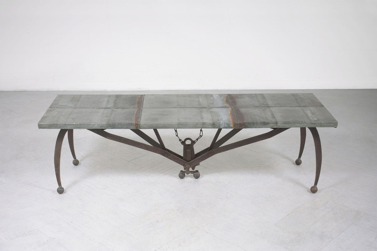 Rustic Iron Modern Coffee Table