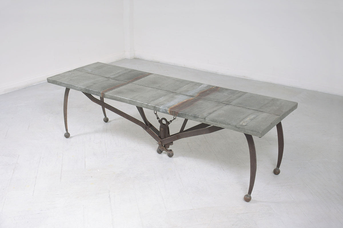 Rustic Iron Modern Coffee Table