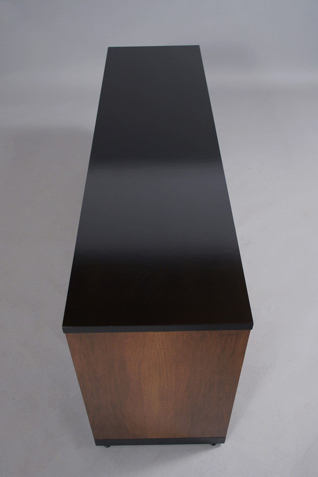 Restored Mid-Century Modern Executive Credenza in Ebonized Walnut