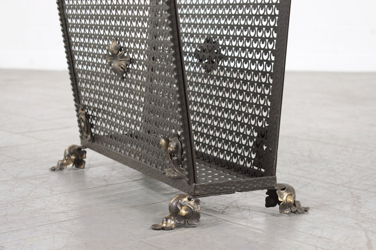 Wrought Iron Magazine Rack