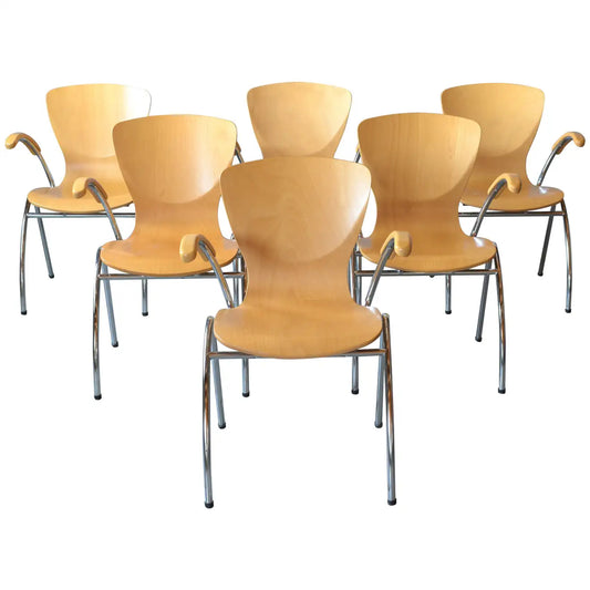 21st Century Stackable Modern Dining Chairs