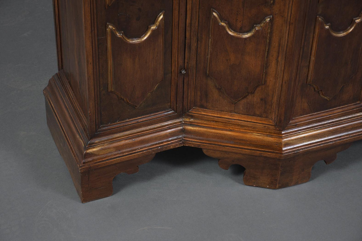 Italian circa 1900s Baroque Walnut Buffet