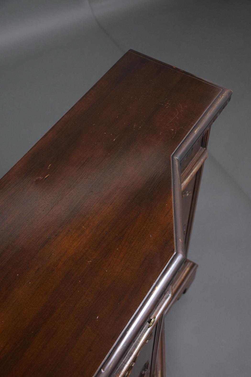 Italian circa 1900s Baroque Walnut Buffet