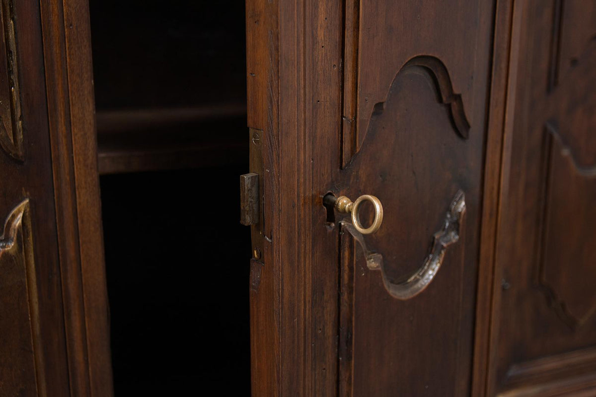 Italian circa 1900s Baroque Walnut Buffet